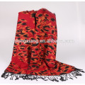 Silk Viscose Blended Thick Winter Fashion Pashmina Arab Scarf